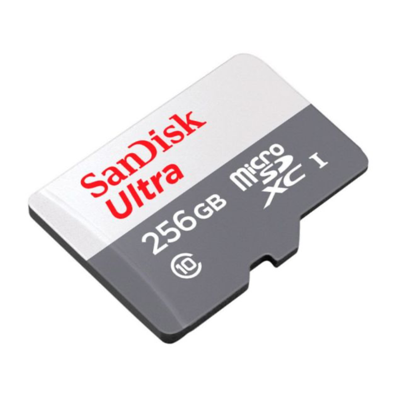 Carte Mémoire SanDisk Ultra microSDXC 256 Go — Class 10, UHS-I, Jusqu’à 100 Mo/s | Téléphone, Caméra, Console & Tablette