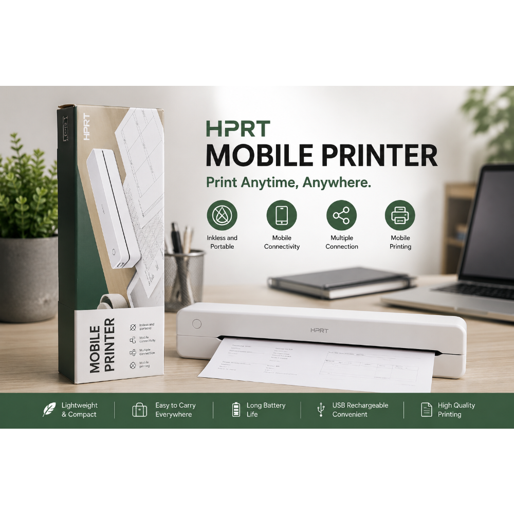 Imprimante Mobile HPRT MT610 — Sans Encre · A4