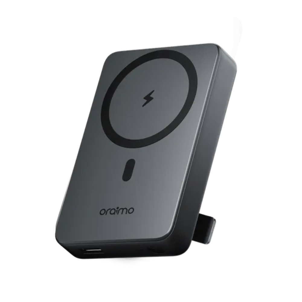 Batterie Externe Magnétique Oraimo MagPower 15 10000mAh — Sans Fil 15W + Filaire | Compatible MagSafe, Type-C & USB-A
