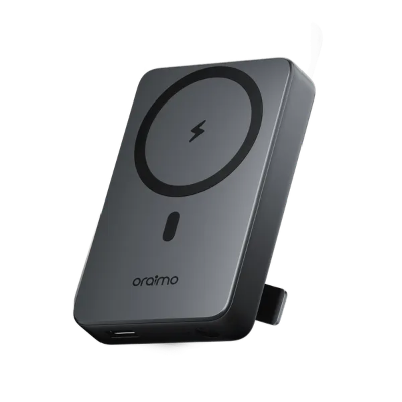 Batterie Externe Magnétique Oraimo MagPower 15 10000mAh — Sans Fil 15W + Filaire | Compatible MagSafe, Type-C & USB-A