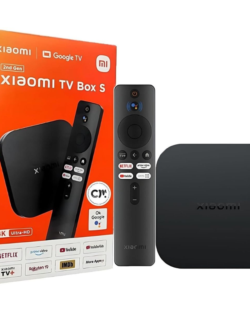 Xiaomi TV Box S (2ᵉ Génération) — Boîtier Google TV 4K Ultra HD | Dolby Vision & Atmos, Chromecast & Télécommande Vocale | Passez votre TV en Smart TV